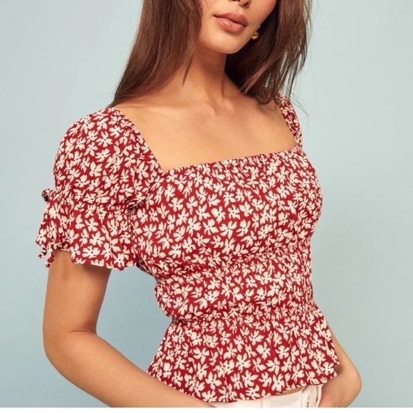 Reformation Tops - Reformation Solis Top Grenadine new with tags